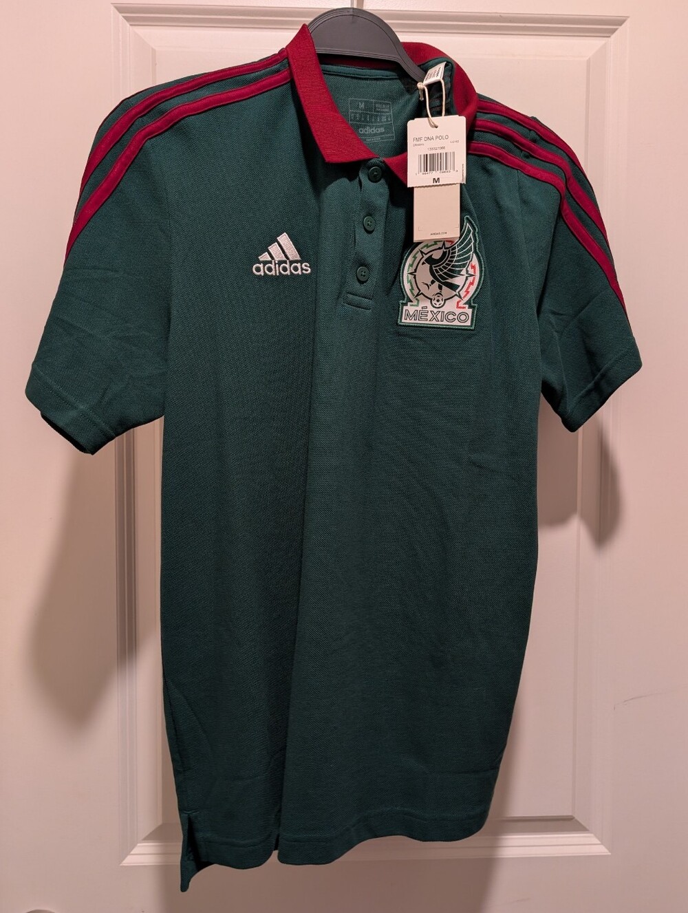 NWT Adidas DNA AEROREADY Mexico National Team Men's Polo Shirt